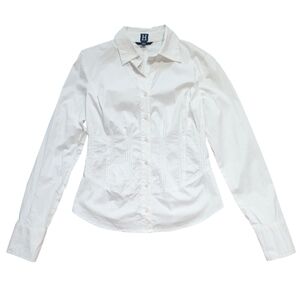 Women's White Button Down Shirt
